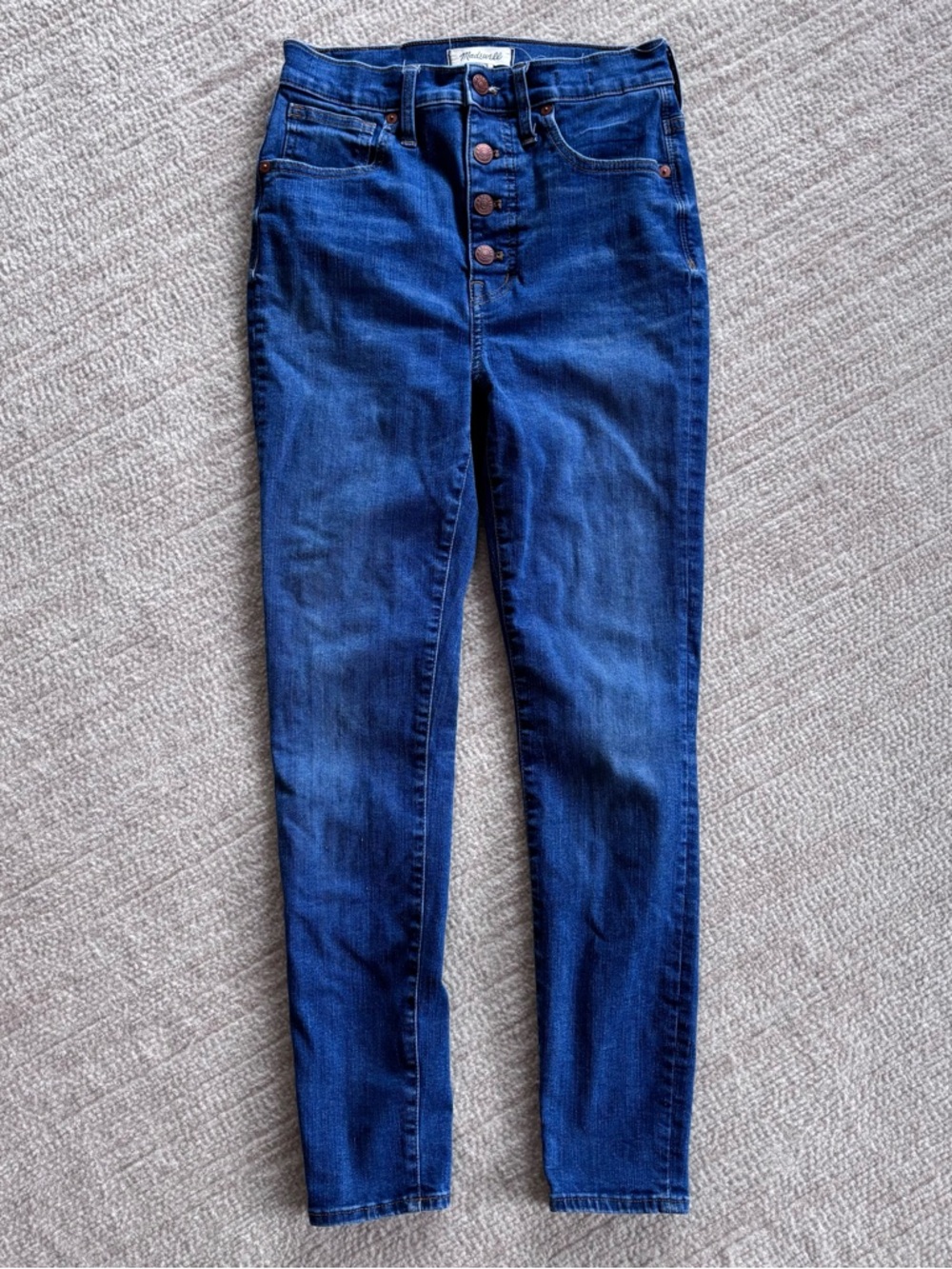 Madewell 11” High-Rise Button-Fly Skinny Jeans 27